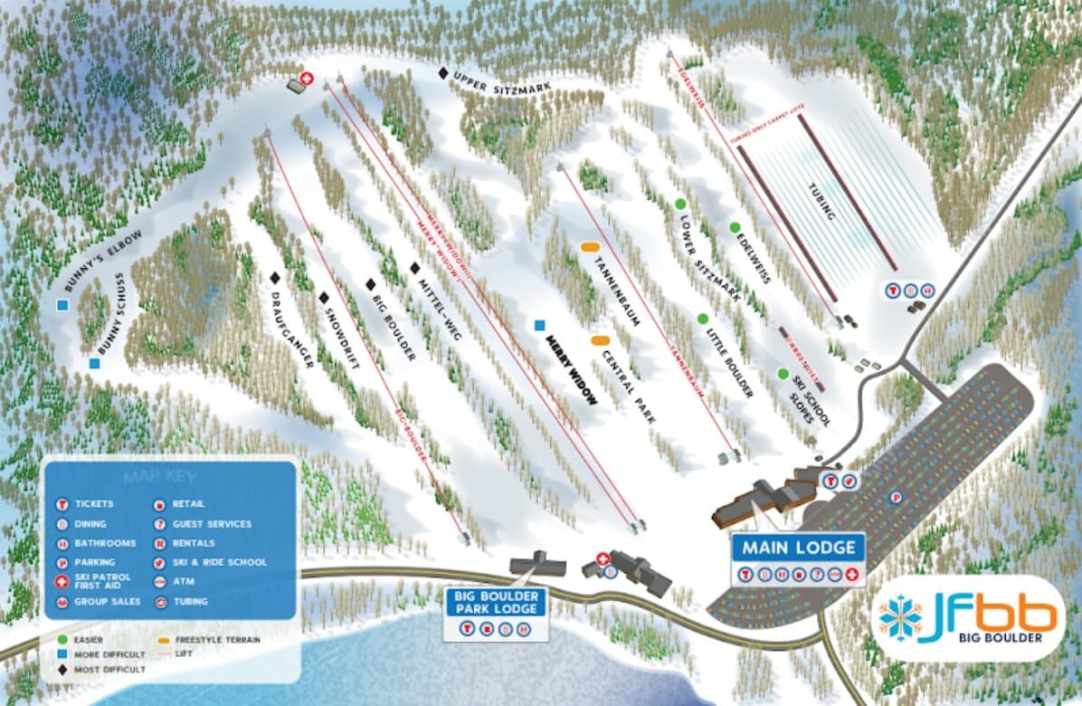Big Boulder Trail Map